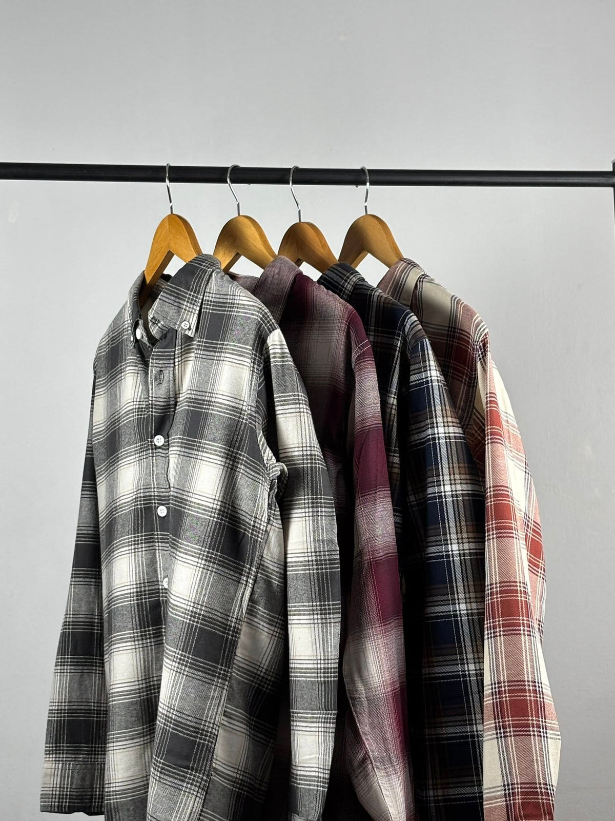 Premium Men's Plaid Checked Casual Shirts – Combo Pack of 4